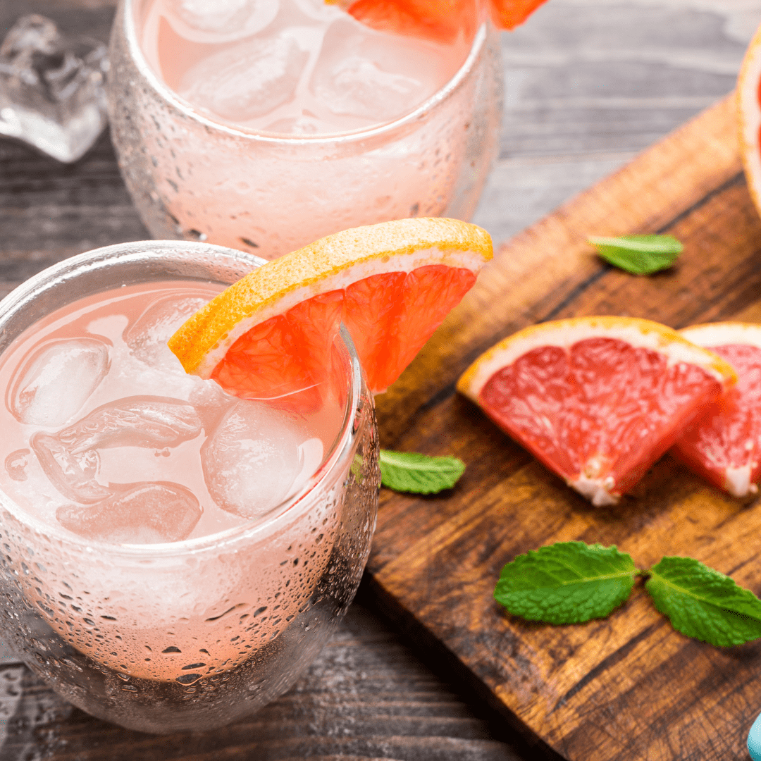 basil grapefruit cocktail